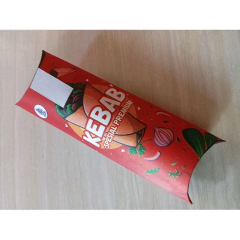 

50 pcs bungkus kebab ivory/kemasan kebab jumbo