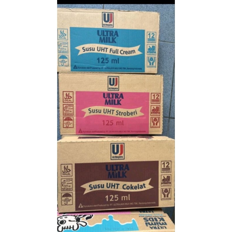 

Ultra Milk Susu UHT 125ml 1Karton (40pcs)