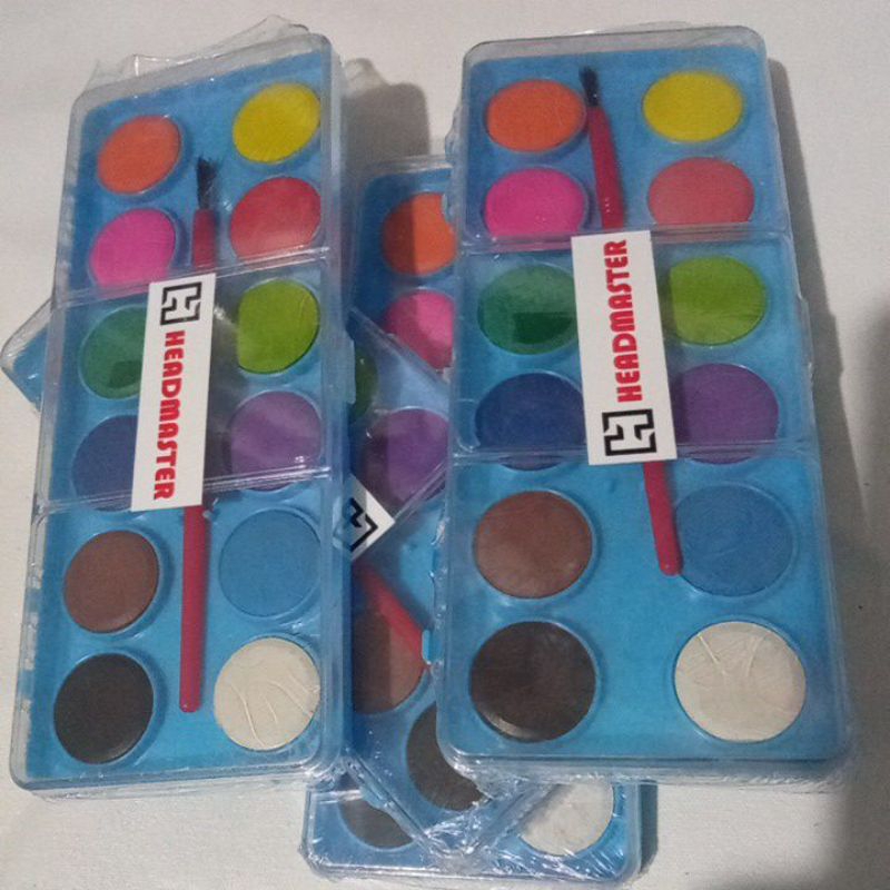 

cat air murah 12 warna CAKE / cat air / cat mewarnai