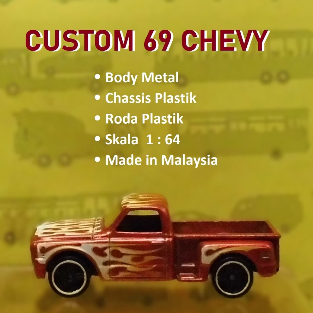 Hot Wheels Loose Custom 69 Chevy Flame