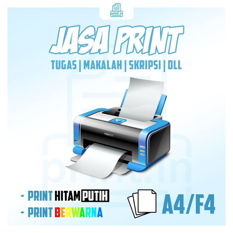 

Jasa Print/Cetak Dokumen Hitam Putih 1 sisi