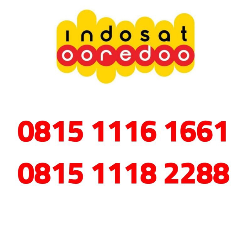 Nomor cantik indosat triple kartu perdana indosat