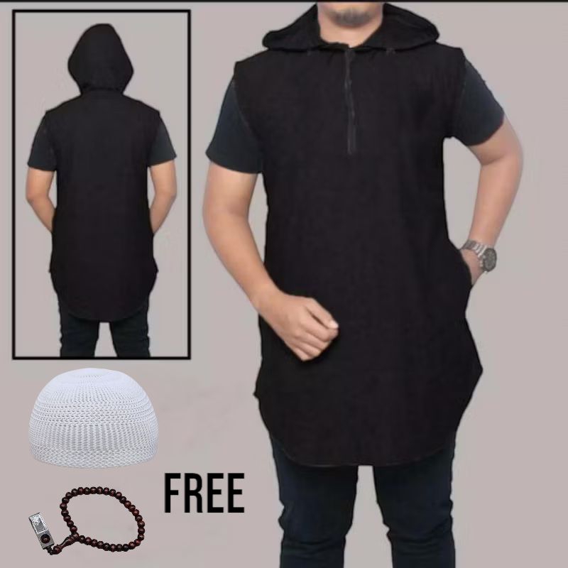 Rompi muslim pria polosn/rompi Shalat pria
