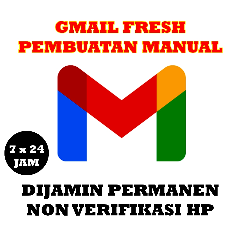 AKUN GMAIL FRESH PEMBUATAN MANUAL DIJAMIN PERMANEN 100%