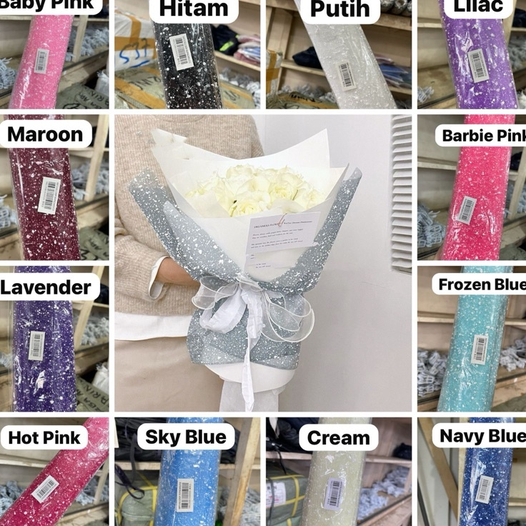 

Sekarang Promo KERTAS BUKET KAIN TILE SNOW dijual per ROLL 5 cm x 37 m