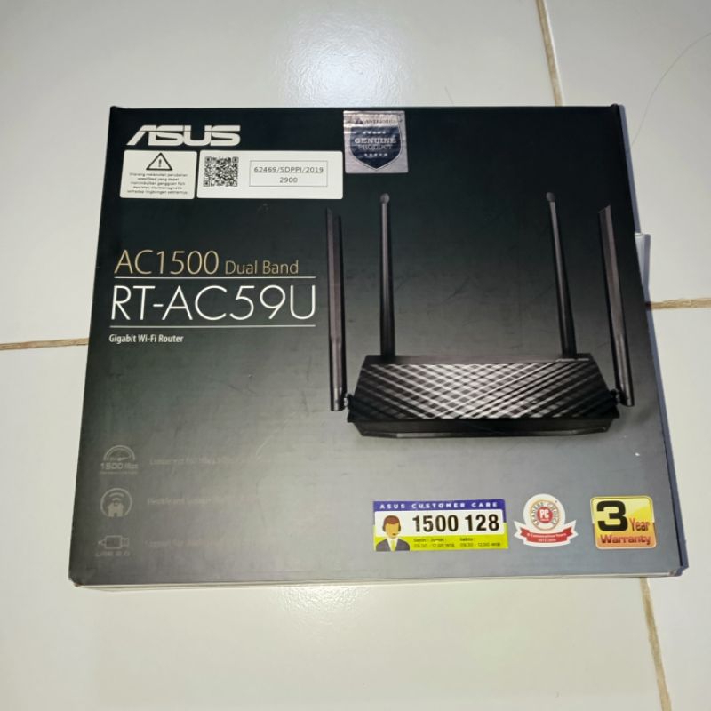 ASUS ROUTER AC1500 RT-AC59U DUAL BAND - BEKAS NORMAL