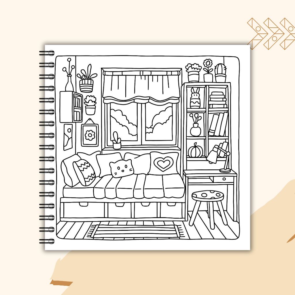 

RB Cozy Retreat Coloring Book for Adult and kids