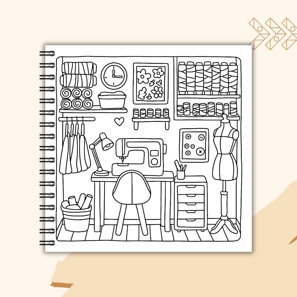 

Adn Cozy Retreat Coloring Book for Adult and kids