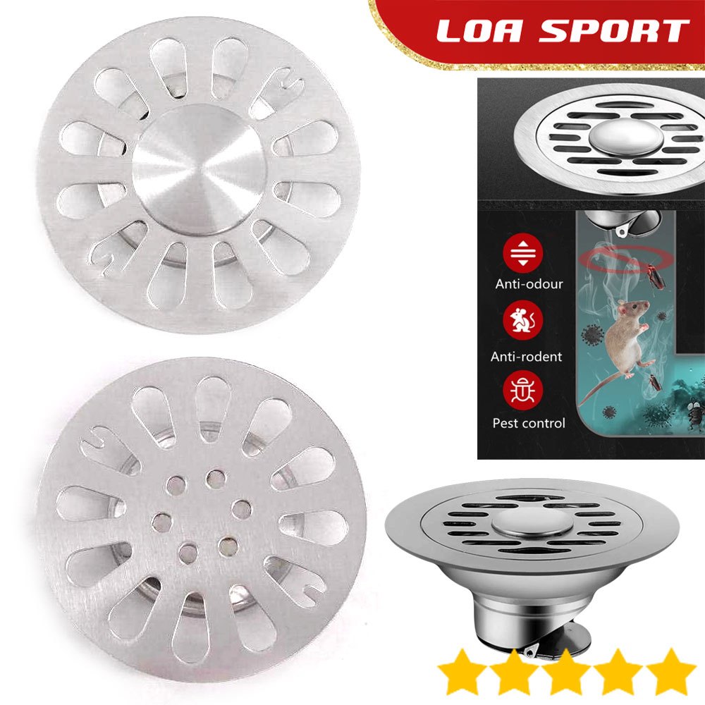 Avur Saringan Air Kamar Mandi Stainless Pendek Anti Tikus Bau Got