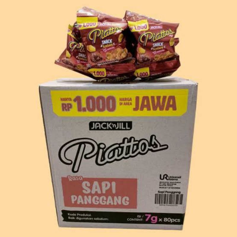 

Piattos Sapi Panggang (1DUS: 8Renceng: 80pcs x @7gr) - Piattos Sapi Panggang / Piattos Murah / Jual Piattos / Snack Kentang / Hampers Ultah / Snack Ultah / Piattos Sapi Panggang / Piattos Aneka Rasa / Piattos Renceng / Potato Chips / Keripik Kentang