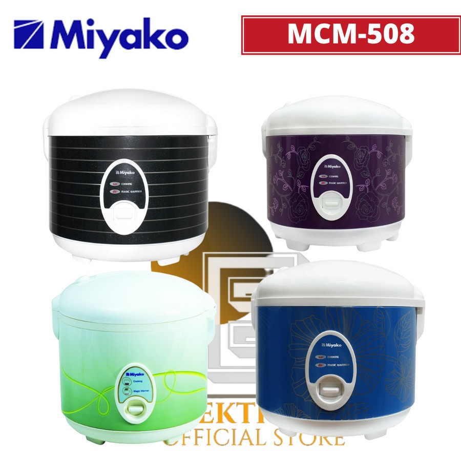 Peralatan Rumah Tangga Penanak Nasi / Rice Cooker Miyako 1,8 Liter Type MCM-508 Hijau & Hitam, MCM-5