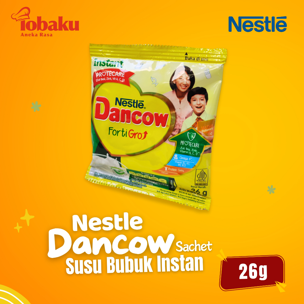 

Nestle Dancow FortiGro Susu Bubuk Instan Sachet 26g _