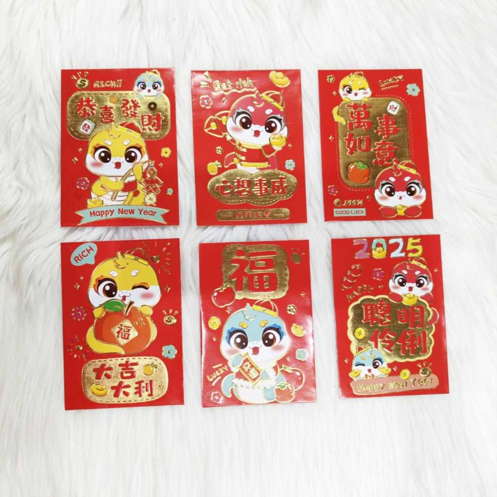 

Angpao Imlek Shio Ular 4023 Isi 6 Pcs Mix Motif Sesuai Gambar