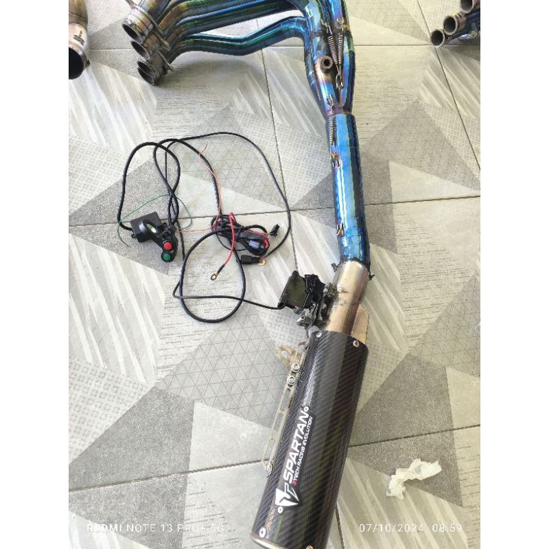 KNALPOT SEKEN ZX 25R 3SUARA GP SPARTAN ORIGINAL.