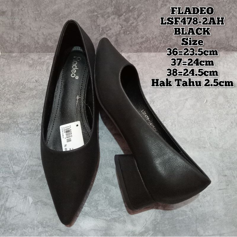 SEPATU KERJA PANTOFEL WANITA FLADEO LSF478-2AH