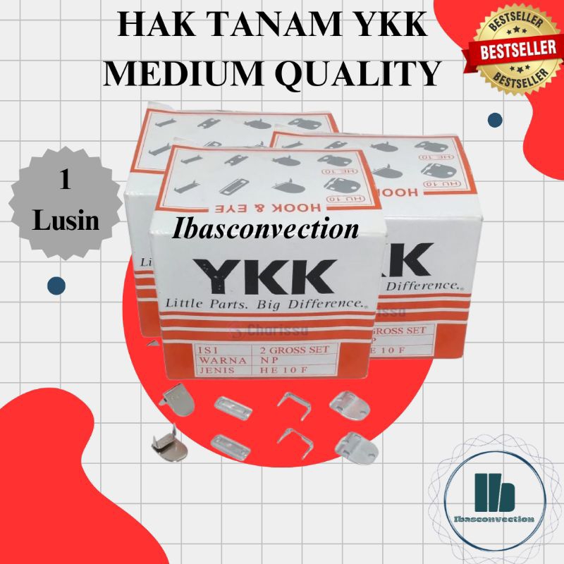 HAK TANAM YKK HE LUSINAN HAK CELANA, HAK ROK SEKOLAH