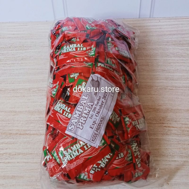 

Saos Sambal Prima 1 pak (isi 200 sachet)