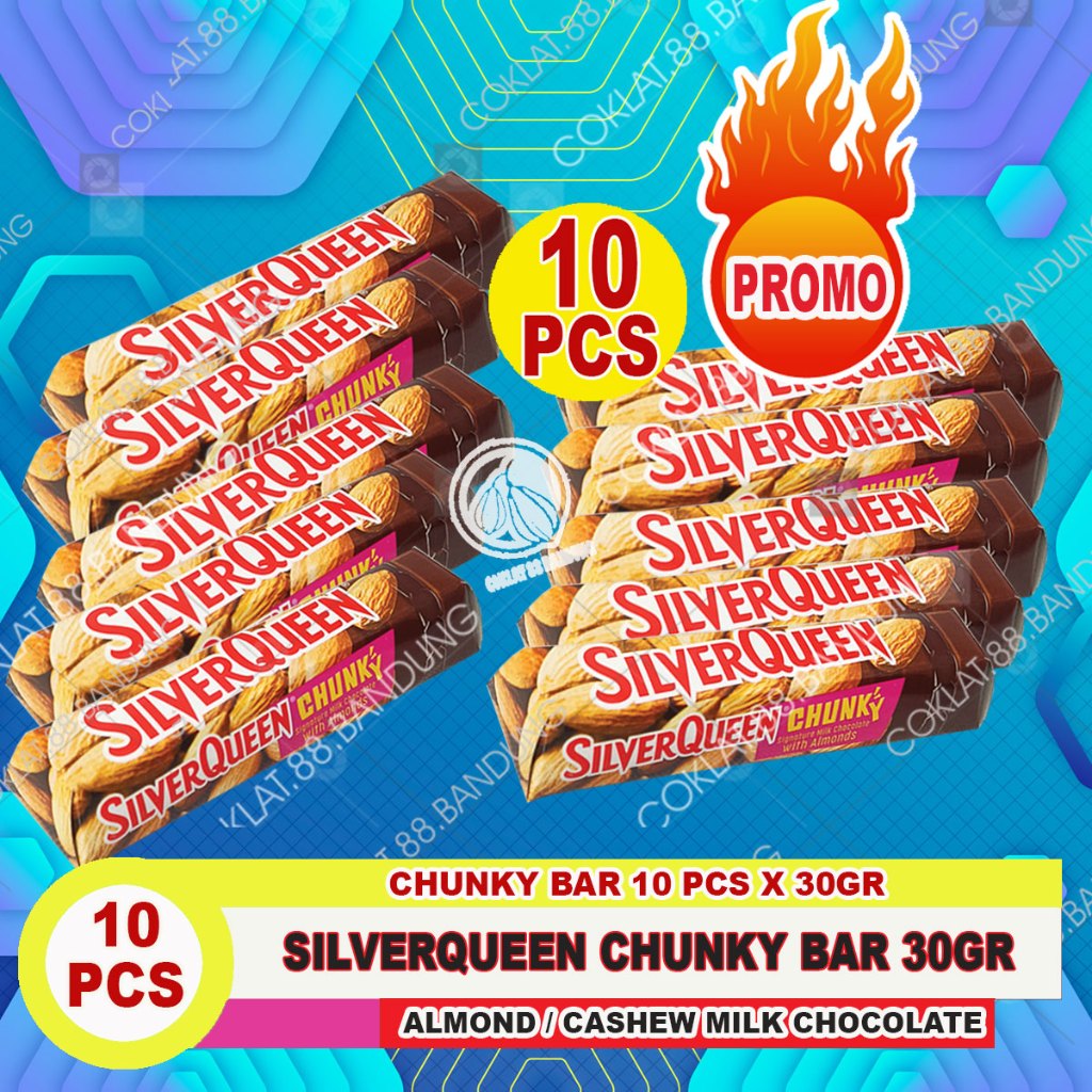 

SILVERQUEEN CHUNKY BAR 1 BOX 12 X 26gr, COKLAT SILVERQUEEN CHUNKY BAR MINI TOPLES 26 gram CHOCOLATE