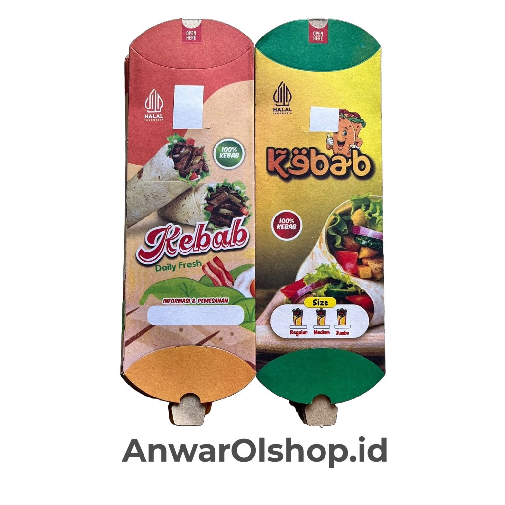 

Wadah Kebab Jumbo Ukuran 24x9 cm isi 100 Pcs / Kemasan Kebab / Dus Kebab / Box Kebab / Bungkus Kebab