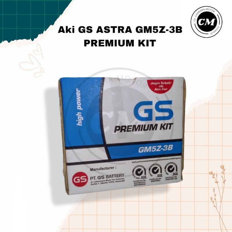 AKI GS ASTRA GM5Z-3B PREMIUM KIT