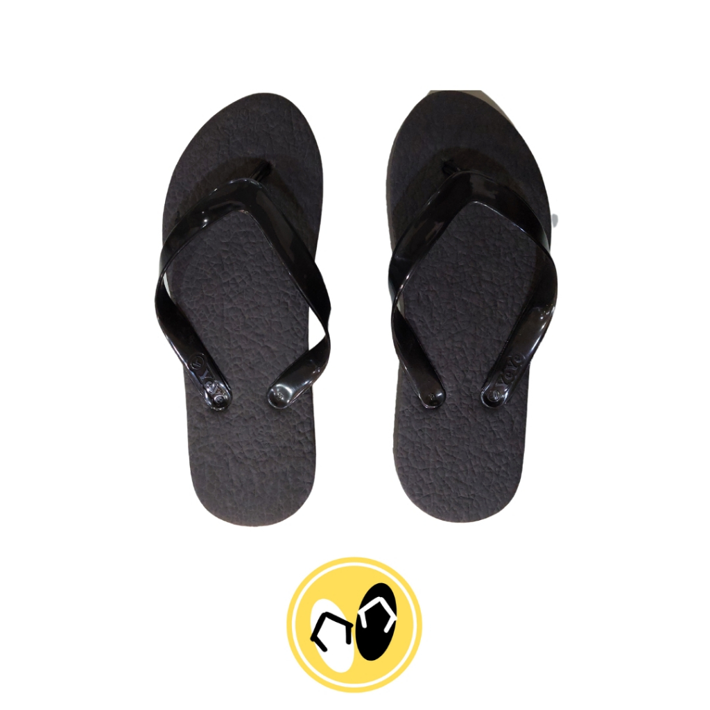 Grosir 6 pasang Sky Way J-PIT Japit Black / Jepit Black sandal jepit pria