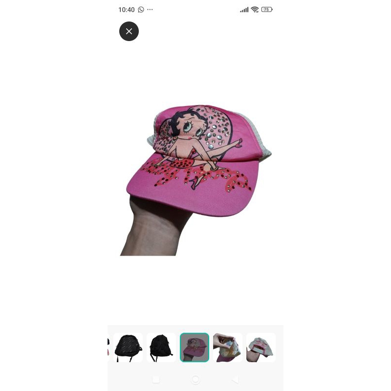 Topi vintage betty bop