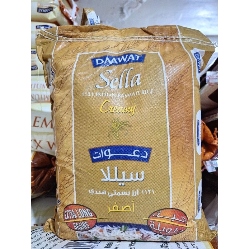 

BERAS DAAWAT SELLA INDIAN BASMATI CREAMY 5kg