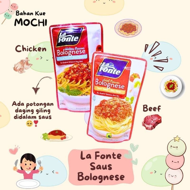 

LA FONTE Pasta Sauce Bolognese Beef Flavour 315gr