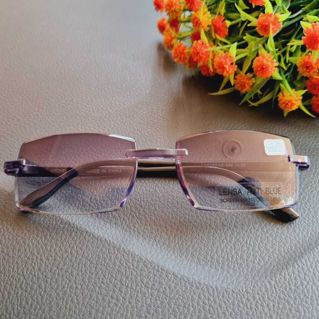 KACAMATA MINUS GRADASI ANTI BLULIGHT -AA635/KACAMATA MINUS RABUN JAUH ANTI RADIASI/KACAMATA OPTIK/KA