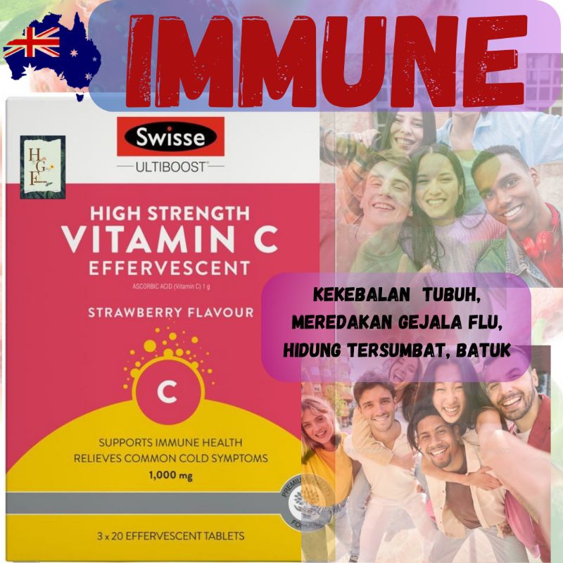swisse vitamin c 60 effervescent tablets
