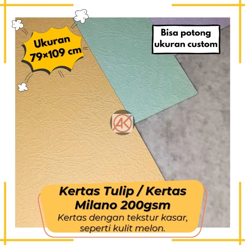 

Kertas Tulip | Kertas Hammer Ukuran 79 x 109 cm (Bisa Potong Custom)