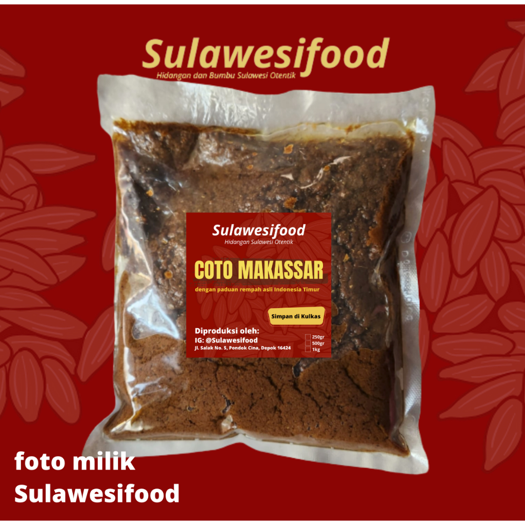 

250g BUMBU COTO MAKASSAR KONRO PALU BASA SULAWESI