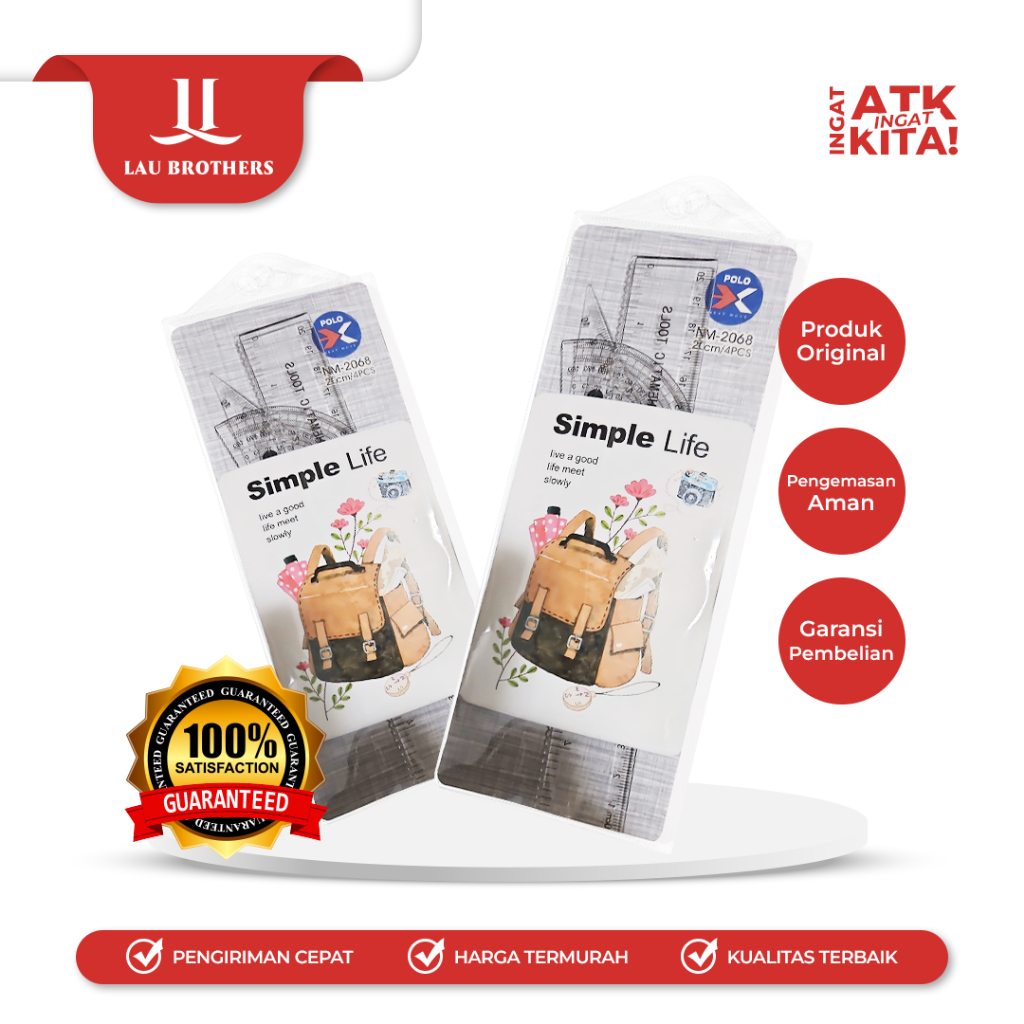 

NEXT-M PAKET PENGGARIS/ RULER SET SIMPLE LIFE NM-2068 (1SET)