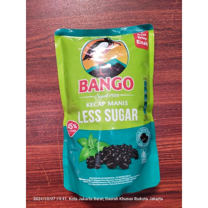 

BANGO KECAP MANIS LESS SUGAR 520 ml