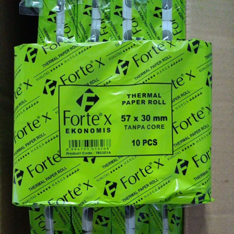 

THERMAL PAPER ROLL 57 × 30 mm FORTE X EKONOMIS - 10 Roll