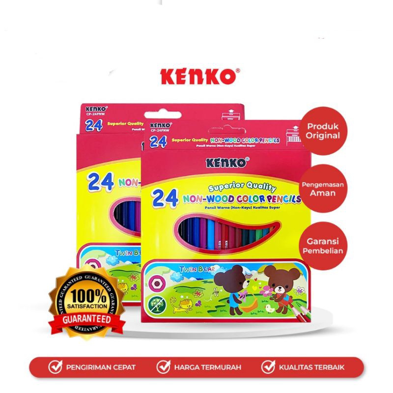 

Pensil Warna Kenko Panjang 24 Warna CP-24F