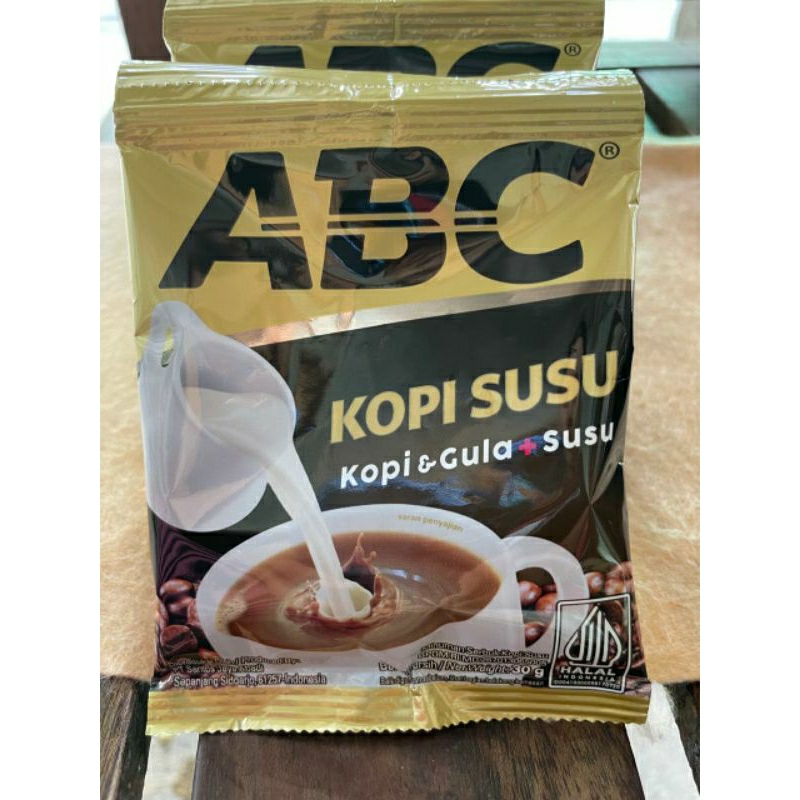 

Kopi ABC susu 1 renceng isi 10 pcs