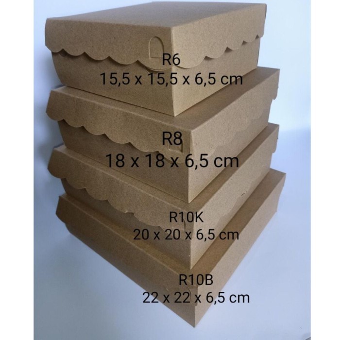 Dus kotak nasi box coklat kraft / Dus kemasan makanan 310gr