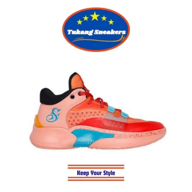 Sepatu Basketball Pria Skechers SKX Resagrip - Orange SKE253006ORG