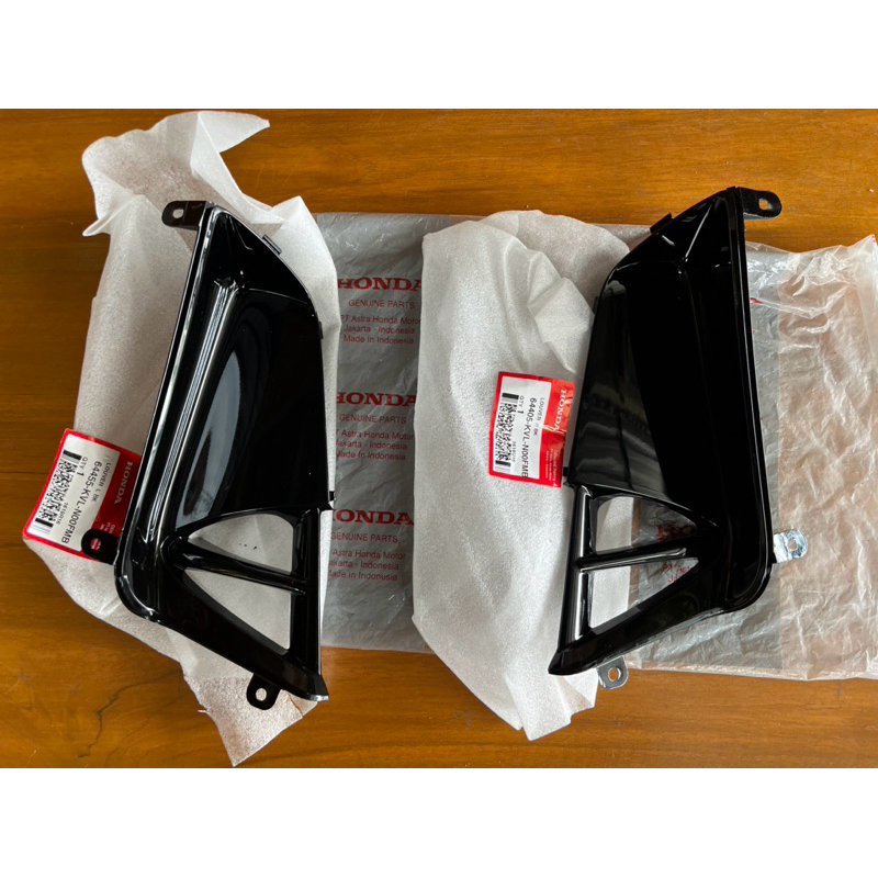 COVER ANGIN SAYAP DALAM LOUVER SIRIP SAYAP LUAR DALAM KANAN KIRI HITAM HONDA SUPRA X 125 X125 BATMAN