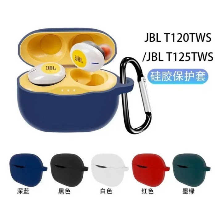 cover case tws JBL TUNE 125 120 earbud soft case silikon tpu silicone + carabiner JBL TUNE 125/120