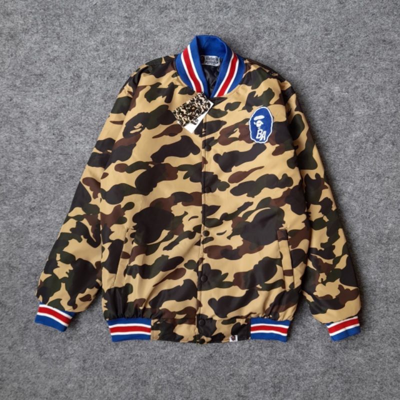 Jaket Varsity Bape 93 Premium Fulltag