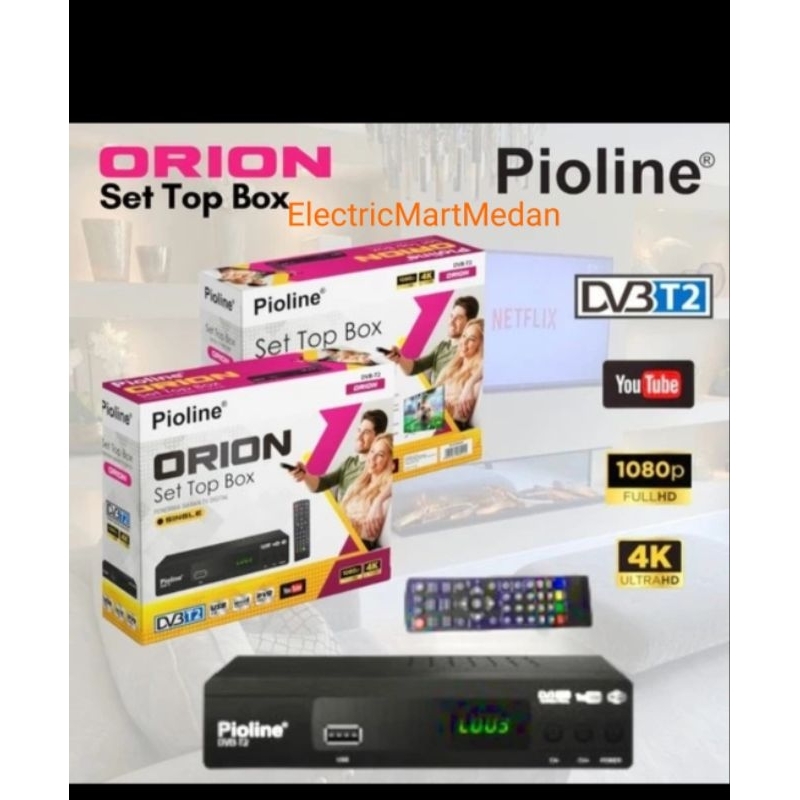 STB pioline orion set top box tv digital bisa youtube