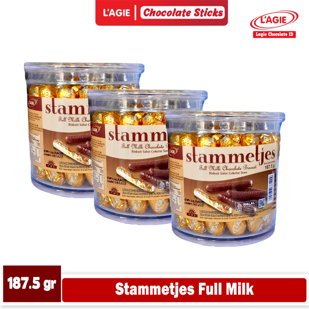 

LAGIE STAMMETJES FULL MILK 187.5GRAM 3 TOPLES