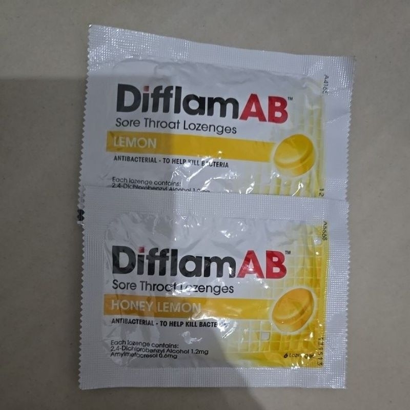 

Difflam Sore Throat Lazenges permen pelega tenggorokan ecer isi 6