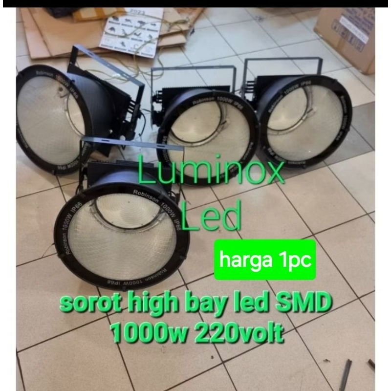sorot high bay duralux 1000w 1000 watt - tembak lapangan bola led 1000watt 1000 w 220volt