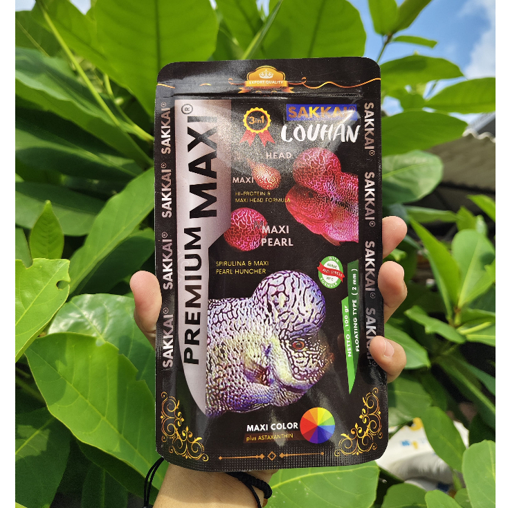 Pelet Sakkai Premium Maxi LOUHAN 100gr. Pakan Louhan/Pelet Louhan