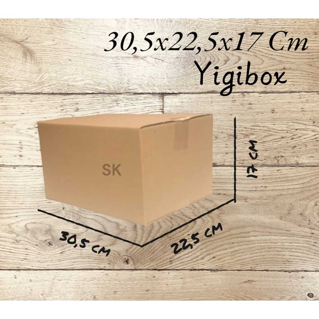 

Kardus Karton Box Ukuran 30.5x22.5x17 CM.... ST Single Wall Polos Untuk Packing Souvenir dll