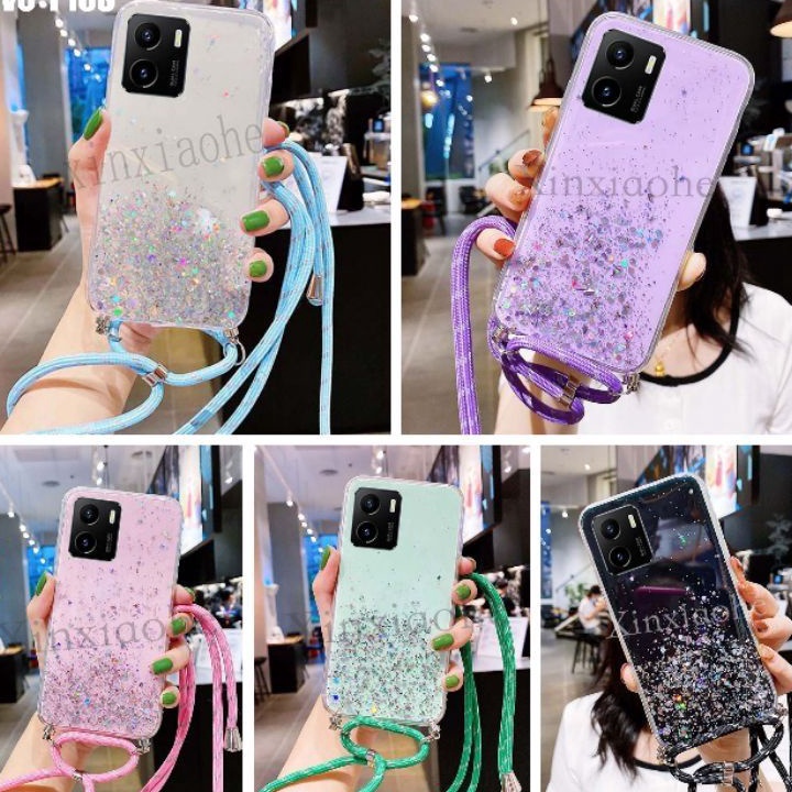 BIG PROMO Case Tali Nagita Vivo Y15S V23 5G V23 Pro 5G V23e Soft Case With Shoulder Strap Tali Lanya