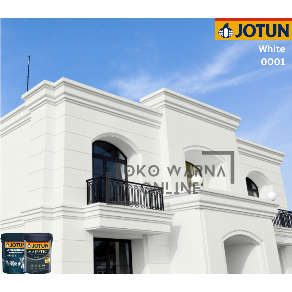 CAT TEMBOK EXTERIOR JOTUN SERIES - WHITE 0001 (PAIL)